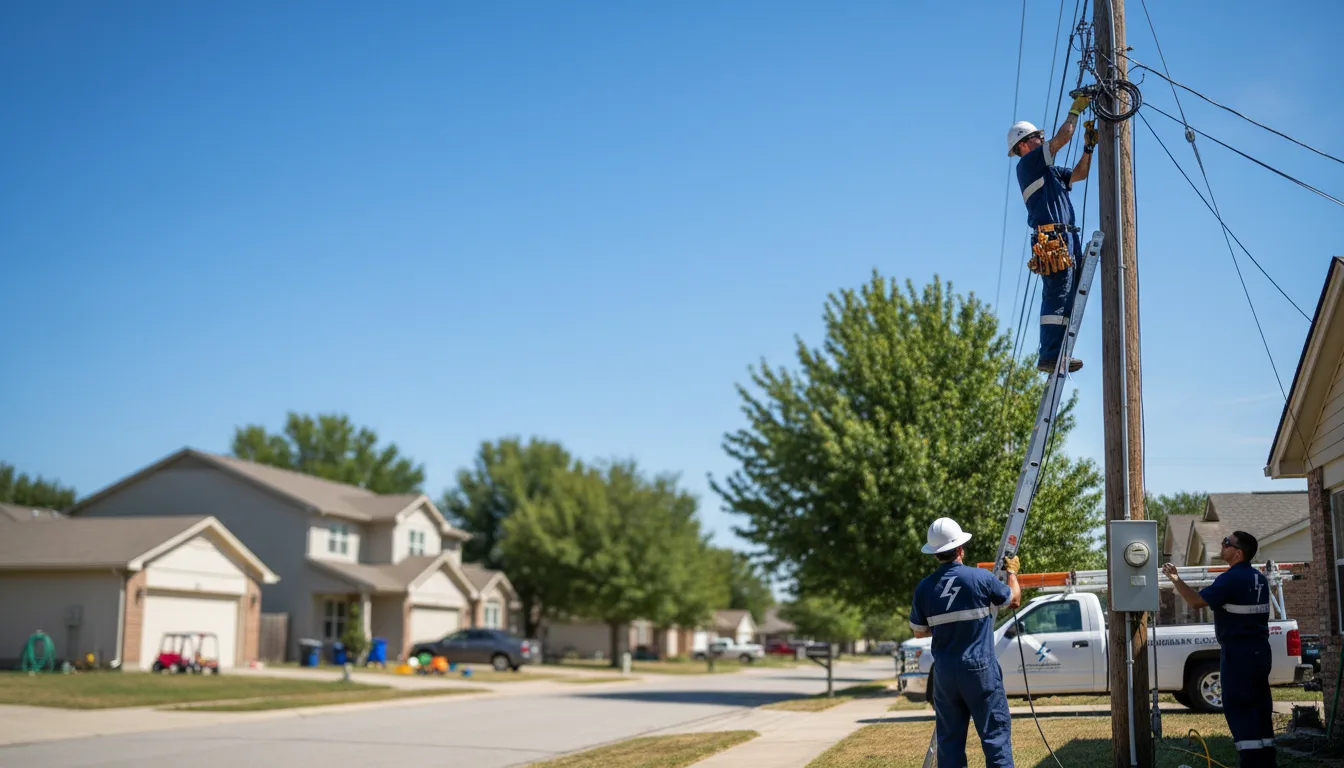 Residential electrician providing installation services in Sunrise Beach, MO